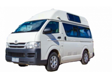 A roomy high-top camper that features a double bed and a single bed for comfortable sleeping inside the camper. Featuring a fridge, cooking facilities, running water and plenty of space, the modern Juliette is the perfect travel companion for people looking to save money without sacrificing comfort and reliability.