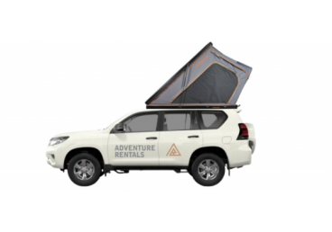 Toyota Prado Landcruiser GX. Includes:
Limited Km's
Free additional driver
24/7 Roadside assist
150L fuel tank
1 Spare Tyre
Snorkel
Bullbar
Hardshell Roof Top Tent
180 side shade awning
50L fridge
Table and Chairs
Kitchen Kit
2 butane gas cookers
4WD Recovery Kit & Air compressor
20L Water Container
Linen, Pillows & Sleeping Bags
Emergency Beacon Locator
Fire Extuinguiser
First Aid Kit
4WD Road Atlas