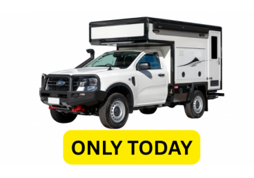 2 Seatbelts in the driver’s cab; Bedding, linen & kitchen equipment included; Pop top roof; 1 double bed; Driver’s cab air-con & heating; Power Steering; Interior height 1.9m